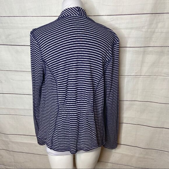 Market & Spruce Stitch Fix blue white open cardi - Picture 5 of 10